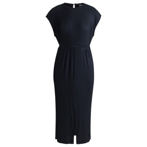 Front - Boss Womens/Ladies Emaura Crew Neck Short-Sleeved Midi Dress