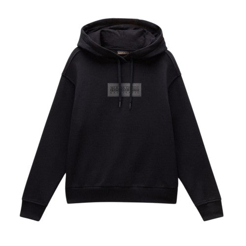 Front - Napapijri Womens/Ladies Box Logo Cotton Blend Hoodie