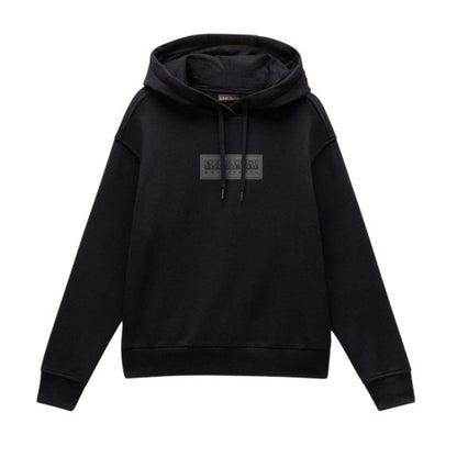 Front - Napapijri Womens/Ladies Box Logo Cotton Blend Hoodie