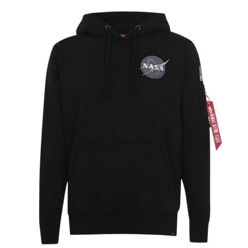 Front - NASA Mens Space Shuttle Cotton Blend Hoodie