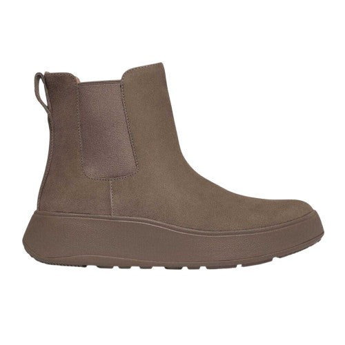 Front - Fit Flop Womens/Ladies F-Mode Suede Flatform Chelsea Boots