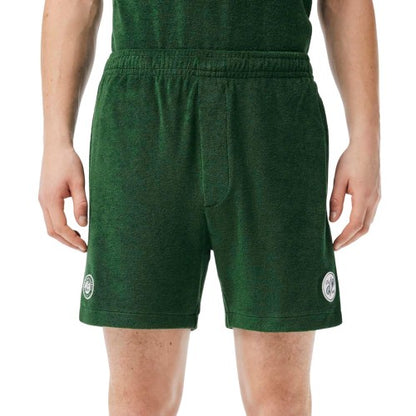 Front - Lacoste Mens Roland-Garros Edition Fleece Tennis Shorts