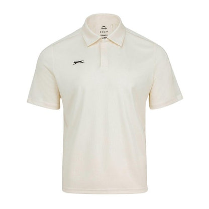 Front - Slazenger Mens Slaz Aero Logo Cricket Shirt