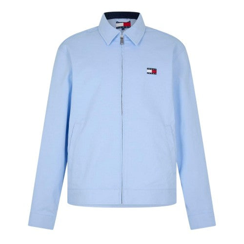 Front - Tommy Jeans Mens Logo Full Zip Jacket