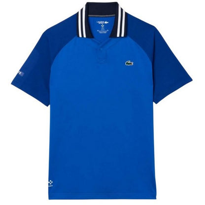 Front - Lacoste Mens Daniil Medvedev Slim Tennis Polo Shirt
