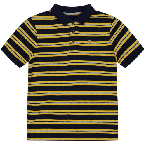 Front - Farah Childrens/Kids Embroidered Collared Polo Shirt