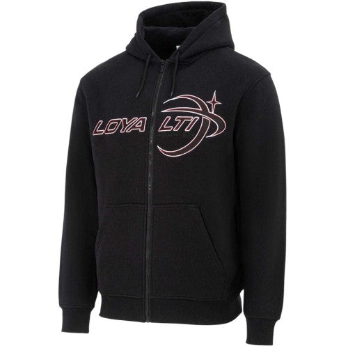 Front - Loyalti Mens Galaxy Full Zip Hoodie