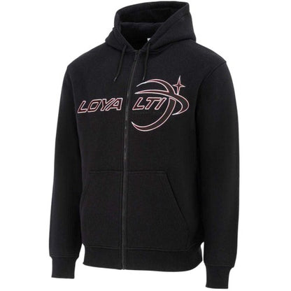 Front - Loyalti Mens Galaxy Full Zip Hoodie