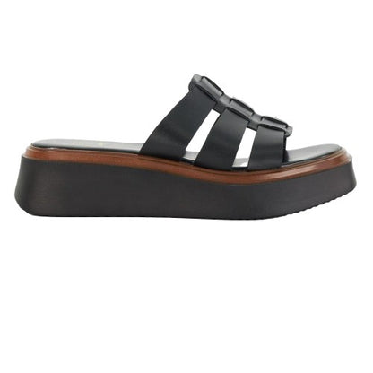 Front - Dune London Womens/Ladies Latelys Leather Platform Sandals