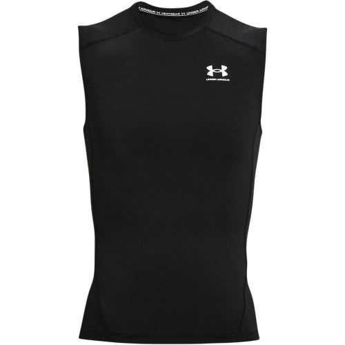 Front - Under Armour Mens HeatGear Sleeveless Compression Shirt