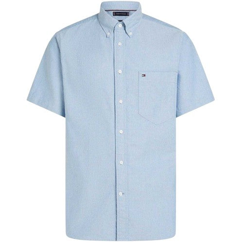 Front - Tommy Hilfiger Mens Oxford Short-Sleeved Shirt