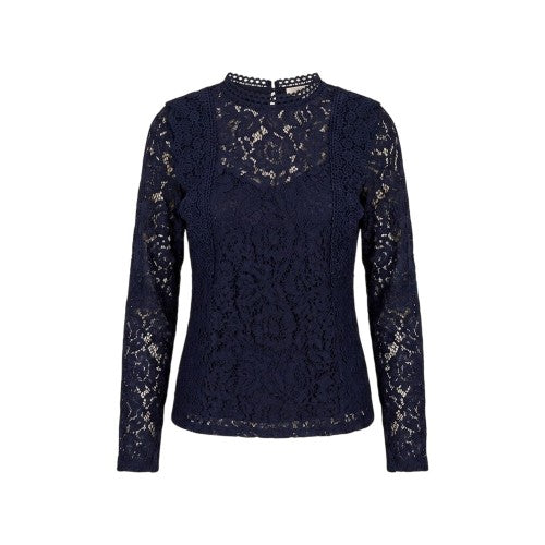 Front - Little Mistress Womens/Ladies Lace Wrap Top