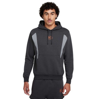 Front - Nike Mens Air Fleece Pullover Hoodie
