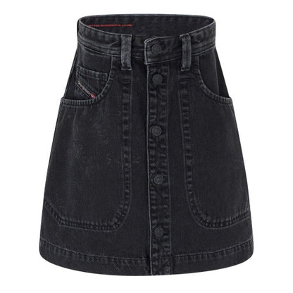 Front - Diesel Womens/Ladies A-line Mini Skirt