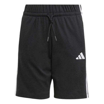 Front - Adidas Childrens/Kids Essentials 3 Stripes Jersey Shorts