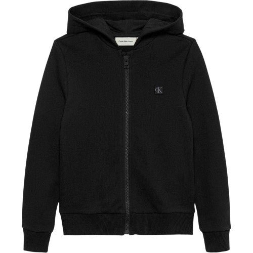 Front - Calvin Klein Childrens/Kids Jeans Full Zip Hoodie