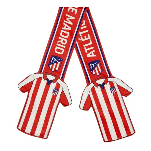 Front - Atletico Madrid FC Jersey Logo Football Scarf