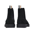 Front - Boss Mens Signature Stripe Suede Taped Chelsea Boots