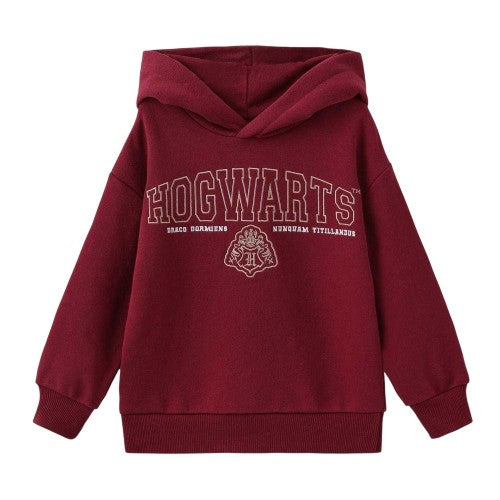 Front - Harry Potter Boys Hogwarts Fleece Lined Hoodie