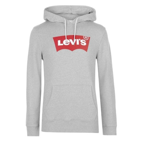 Front - Levis Mens Batwing Cotton Blend Kangaroo Pocket Hoodie