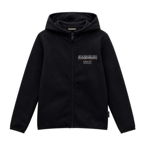 Front - Napapijri Childrens/Kids Hooded Regular Sweatshirt