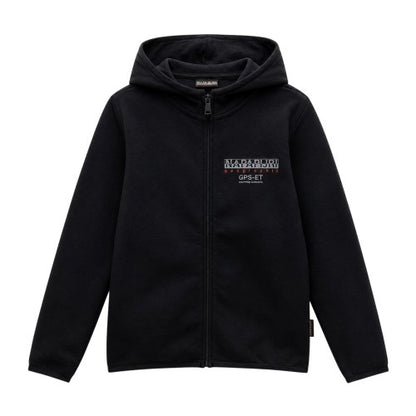 Front - Napapijri Childrens/Kids Hooded Regular Sweatshirt