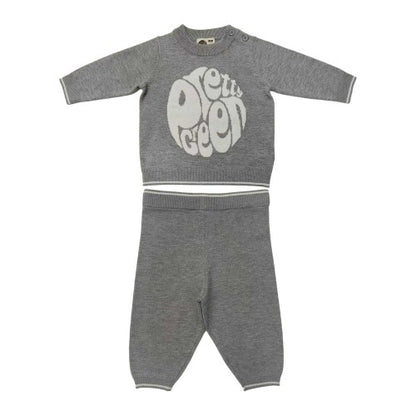 Front - Pretty Green Baby Pyjama Set
