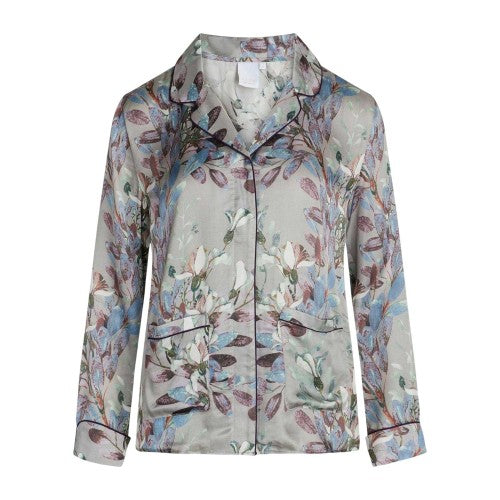 Front - CCDK Copenhagen Womens/Ladies Josephine Leaf Print Pyjama Top