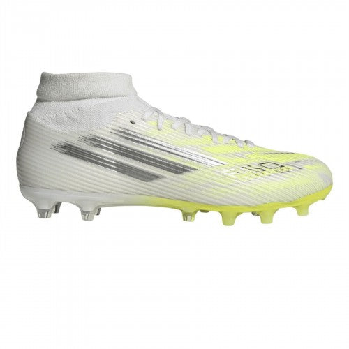 White - Front - Adidas Womens-Ladies F50 Striped Firm Ground Football Boots