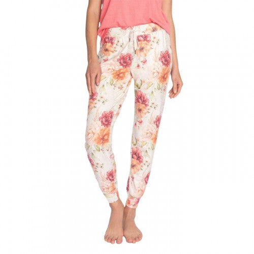 Front - PJ Salvage Womens/Ladies Jersey Floral Pyjama Bottoms