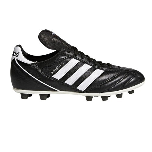 Front - Adidas Mens Kaiser 5 Liga 3 Stripes Leather Football Boots