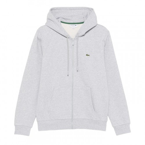 Front - Lacoste Mens Logo Relaxed Fit Long-Sleeved Hoodie