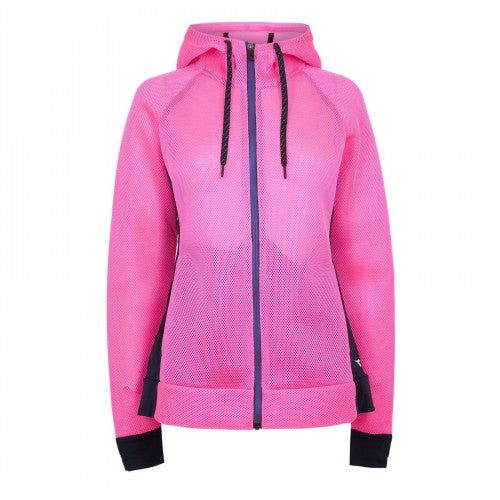 Front - Diadora Womens/Ladies Hooded Mesh Regular Sweat Jacket