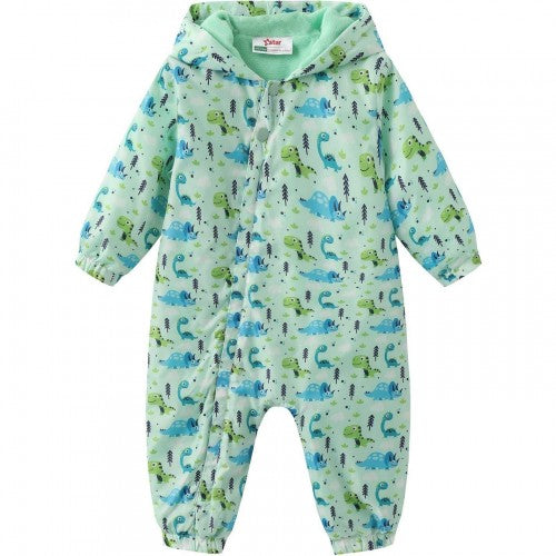 Front - Star Baby Football Polyester Sleepsuit