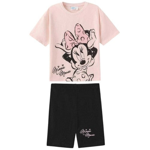 Front - Disney Childrens/Kids Minnie Mouse T-Shirt & Shorts Set