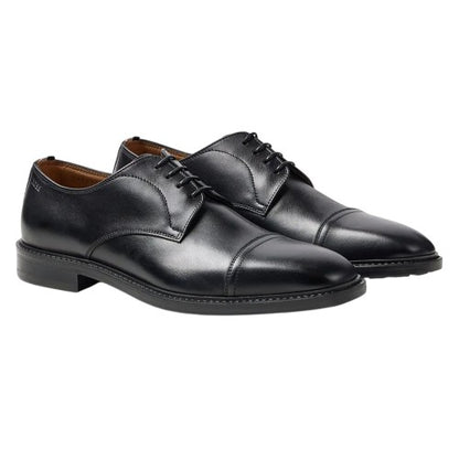 Front - Boss Mens Lisbon Leather Derby Shoes