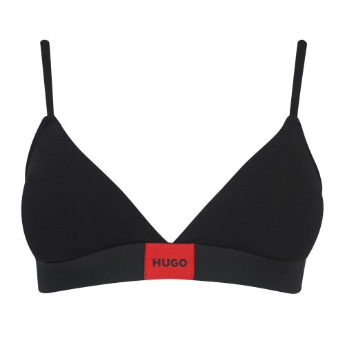 Front - Hugo Womens/Ladies Triangle Cotton Jersey Bra