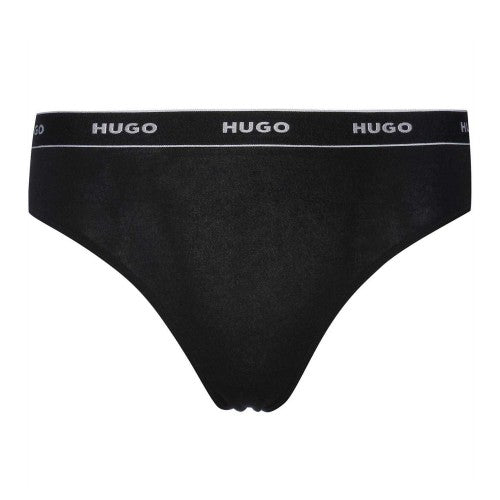 Front - Hugo Womens/Ladies Striped Thong (Pack of 3)