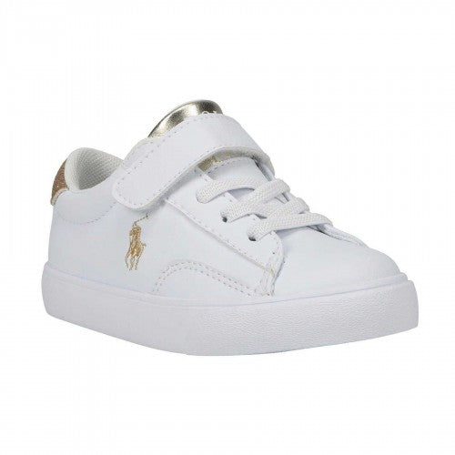 Front - Ralph Lauren Childrens/Kids Theron V Flat Court Shoes
