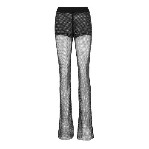Front - Hugo Womens/Ladies Glitter Slim Trousers