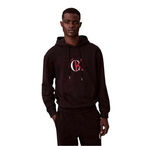 Front - Calvin Klein Mens Logo Terrycloth Hoodie
