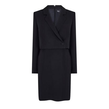 Front - Boss Womens/Ladies Dajoana Gsu Collared Long-Sleeved Formal Blazer Dress