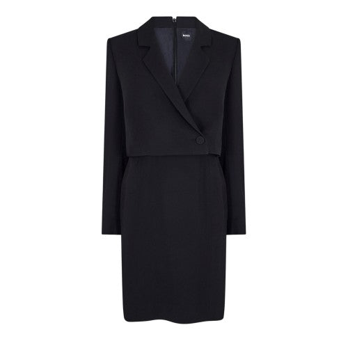 Front - Boss Womens/Ladies Dajoana Gsu Collared Long-Sleeved Formal Blazer Dress