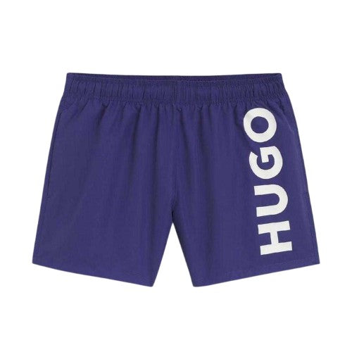 Front - Hugo Mens Abas Logo Swim Shorts