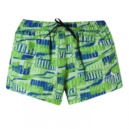 Front - Puma Womens/Ladies Woven Repeat Logo Swim Shorts