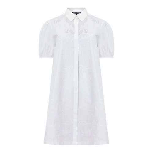 Front - French Connection Womens/Ladies Cambria Broderie Shirt Dress