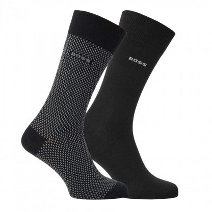 Front - Boss Mens Logo Trainer Socks (Pack of 2)