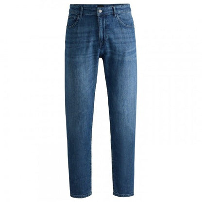Front - Boss Mens Denim Plain Mid Rise Jeans