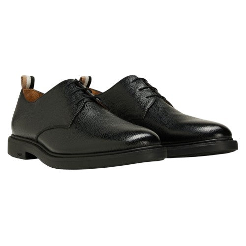 Front - Boss Mens Larry Leather Derby Shoes