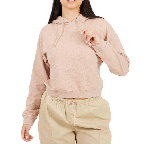 Front - Brave Soul Womens/Ladies Crop Hoodie
